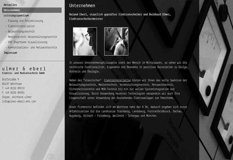 Screenshot Website www.hebamme-geltendorf.de